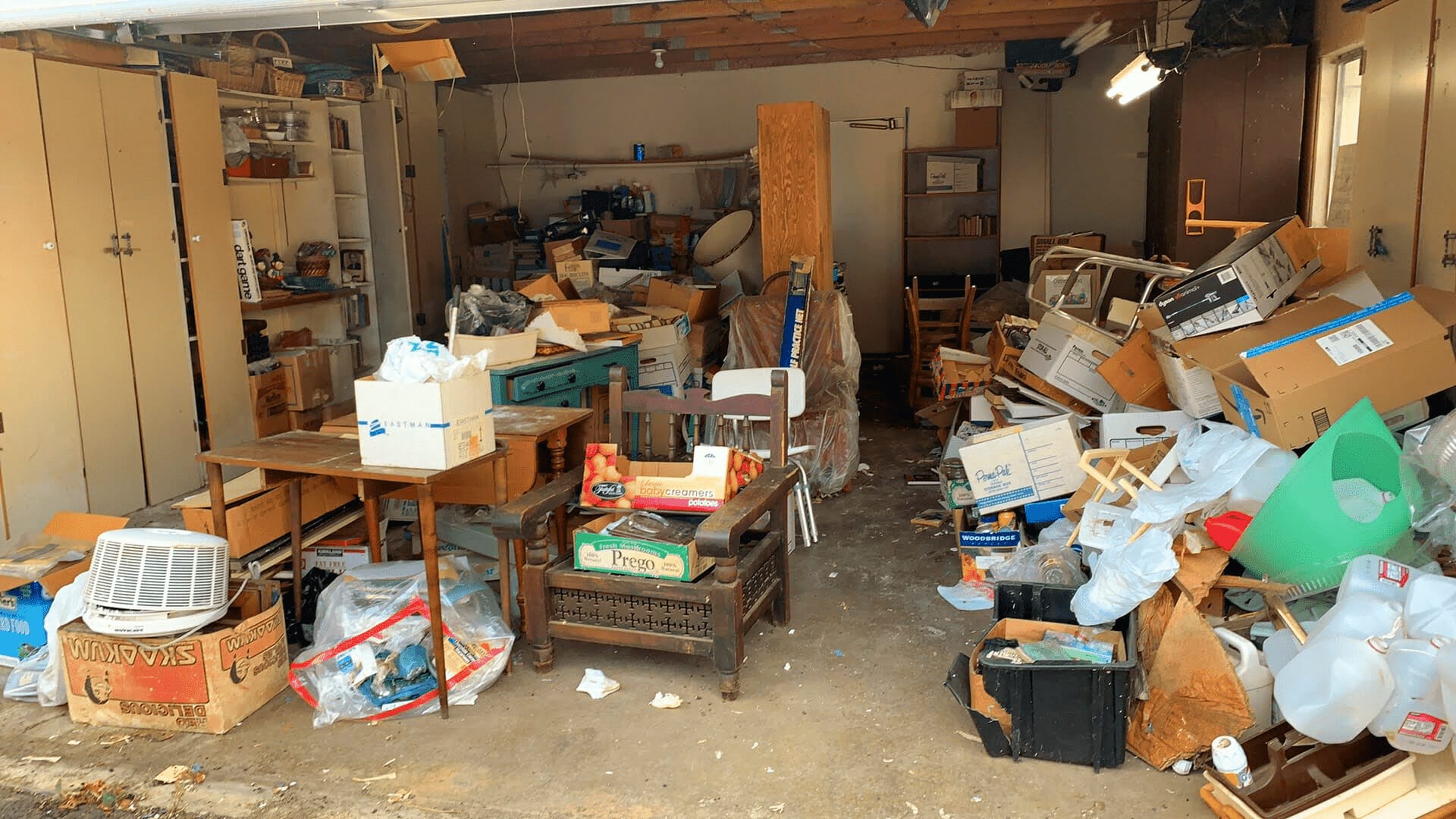 hoarded garage house