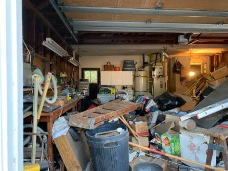 Cluttered garage example
