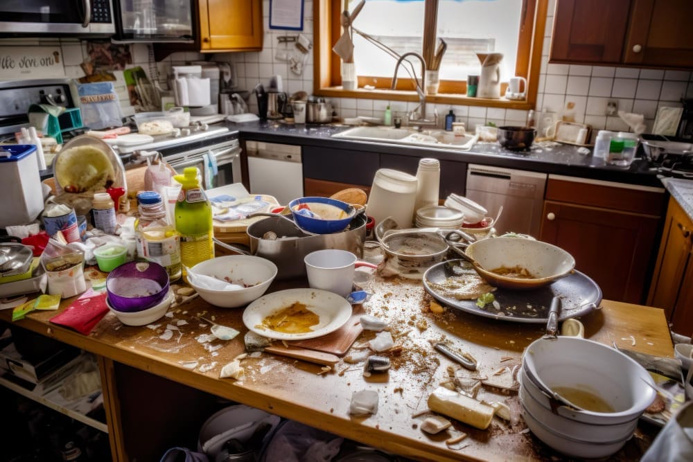 hoarded house kitchen scenario example